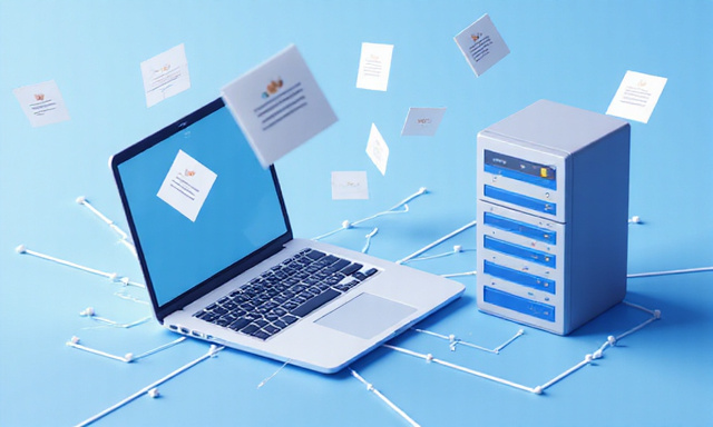 Illustration of digital cookies and data exchange