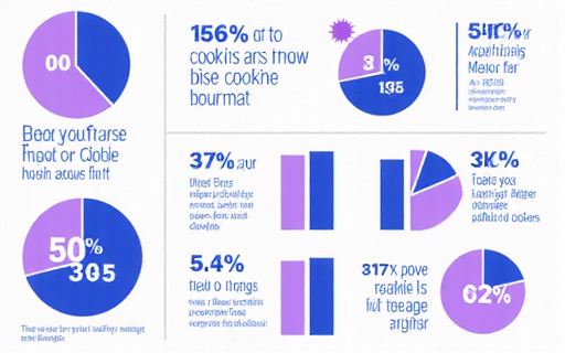 Illustration showing cookie statistics